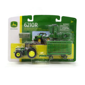 1/64 John Deere 6210R with 338 Baler and Wagon