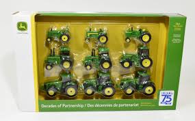 1/64 John Deere 9 Piece Decades Set Ertl 75th Anniversary