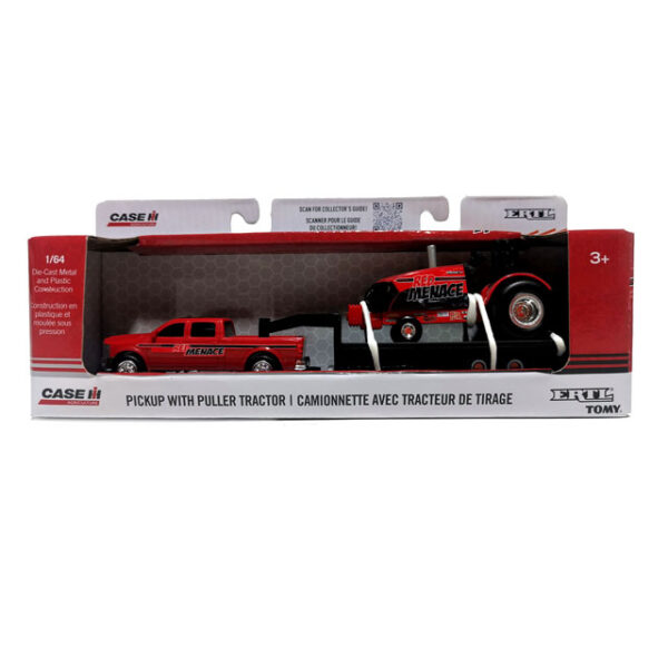 1/64 Case IH Puller with Pickup & Trailer